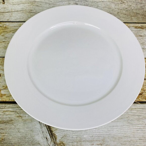 Denmark Tools For Cooks Whiteware Oven Safe Porcelain 11.25" Dinner Plate Set 4 - Picture 8 of 16